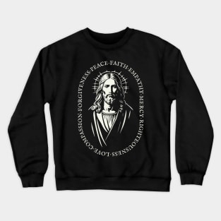 Jesus Christ Love Faith Christian Gift Idea Crewneck Sweatshirt